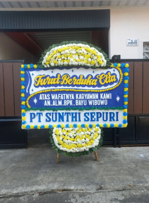 Papan Bunga Duka di Orong Telu